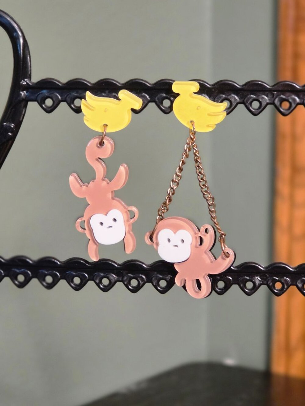 Monkey Earrings